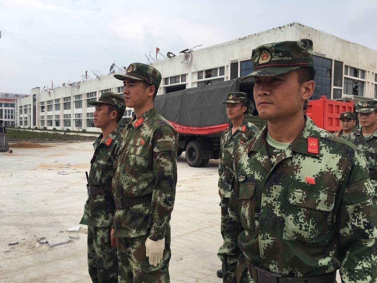 北京时间直击盐城灾区:抢险第一线的武警官兵