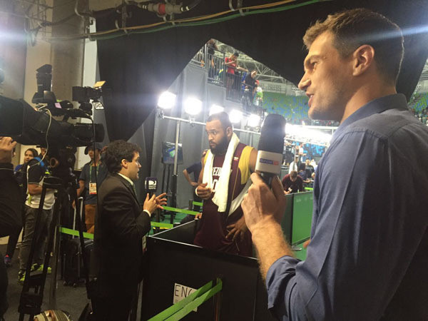 巴西NBA球星变身记者 斯普利特采访梦之队