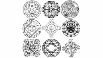 紫冰银结印符上的部分结印阵图