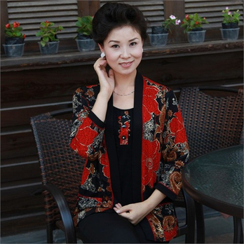 尚菊新品上衣<em>中老年女装</em>春秋装 中年<em>时尚</em>服装