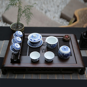 汉唐茶具套装功夫茶实木茶具盘茶海套装 悠然