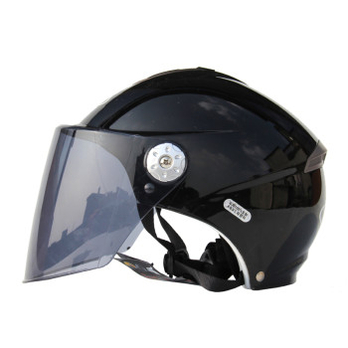 野马(YEMA)男女式电动车夏盔摩托车头盔防紫