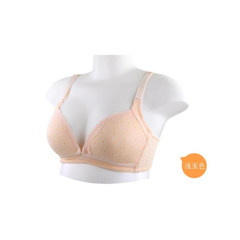 艾妮宝贝<em>全棉</em>前扣透气<em>无托</em>孕产模杯<em>文胸</em> 浅玉