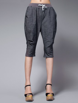 IKABEIER/妮卡<em>贝尔</em> / 2013新品棉麻抽绳<em>短裤</em> -