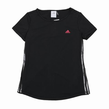adidas阿迪达斯女子 柔美修身运动全能短袖T恤