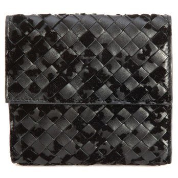 BOTTEGA VENETA <em>宝缇嘉 女士</em>黑色牛皮钱包