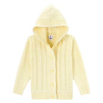 麻花辫戴<em>帽针织开衫</em>(女童) - 毛衣/针织衫/婴童装