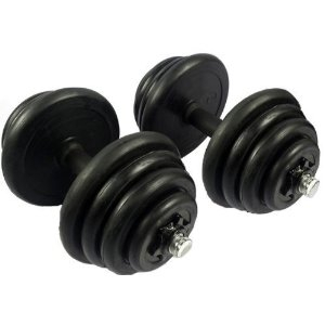 KANSOON 凯速 20KG包胶哑铃 自由组合全胶