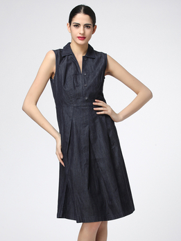 玛可曼可2013春夏蓝黑高端女装连衣裙95000