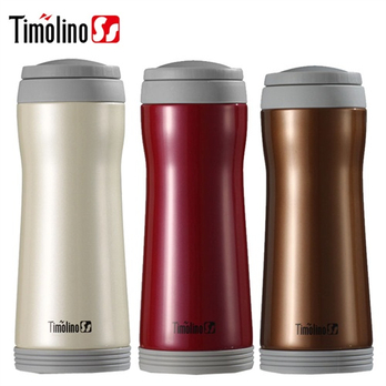 Timolino帝诺 真空保温杯富丽(玫红 咖啡 象牙白