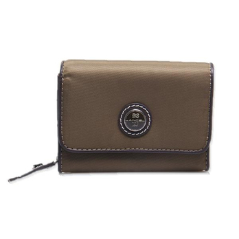lancel <em>兰姿</em> <em>女士</em>棕绿色帆布中款钱包 - <em>女士钱包</em>