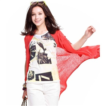 peacebird<em>太平鸟</em>夏季新品 <em>长款马甲</em>式针织衫 -