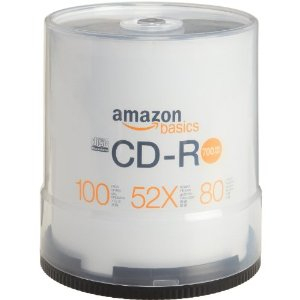 AmazonBasics 亚马逊倍思 52倍速 CD-R 刻录