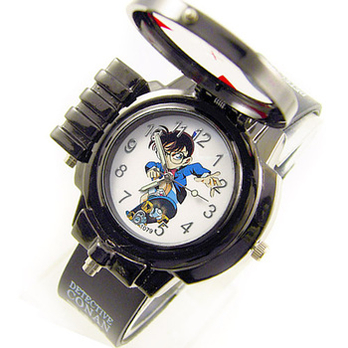 思恩 柯南激光放大镜功能儿童玩具手表 动漫周