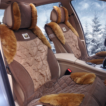 舞悦 汽车坐垫别克凯越智跑专用毛绒坐垫 秋冬
