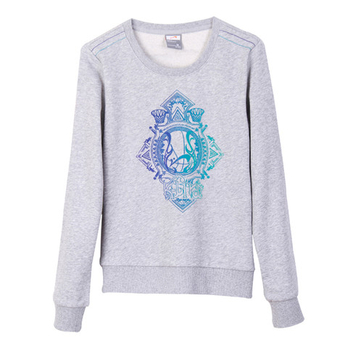 <em>贵人鸟 女</em>运动卫衣/套头衫 浅花灰 4323248-1 