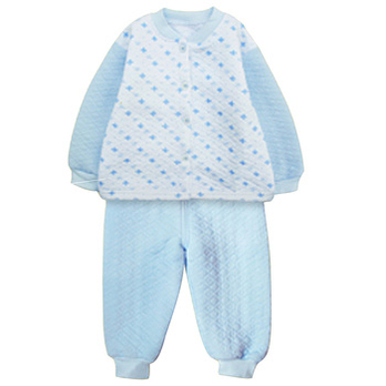 呼西贝 婴儿保暖内衣套装 蓝 80cm - 婴童套装\/