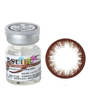 G&G西武大眼睛系列巧克力色彩色隐形眼镜 -