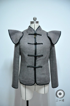 【栾一目】独立设计师品牌 双面羊绒大衣 中式