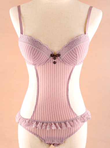 意大利 顶级Y*Y高端质感单排背扣<em>连体文胸</em>套装