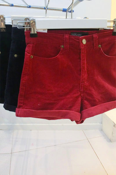 AI 韩国秋冬新款复古卷边宽松百搭<em>灯芯绒料</em>彩