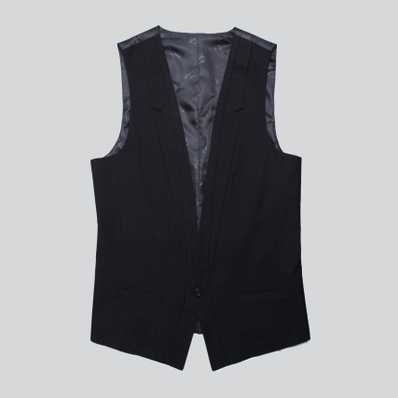 英伦绅士<em>拼接式</em>领型时尚西装<em>马夹</em>44111008 -