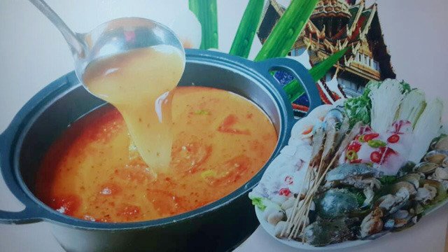 正宗泰国酸辣冬阴海鲜火锅套餐1套,提供免费W