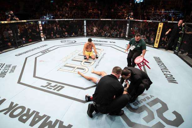 传奇王者贝尔福特UFC224被前踢KO告负, 赛后