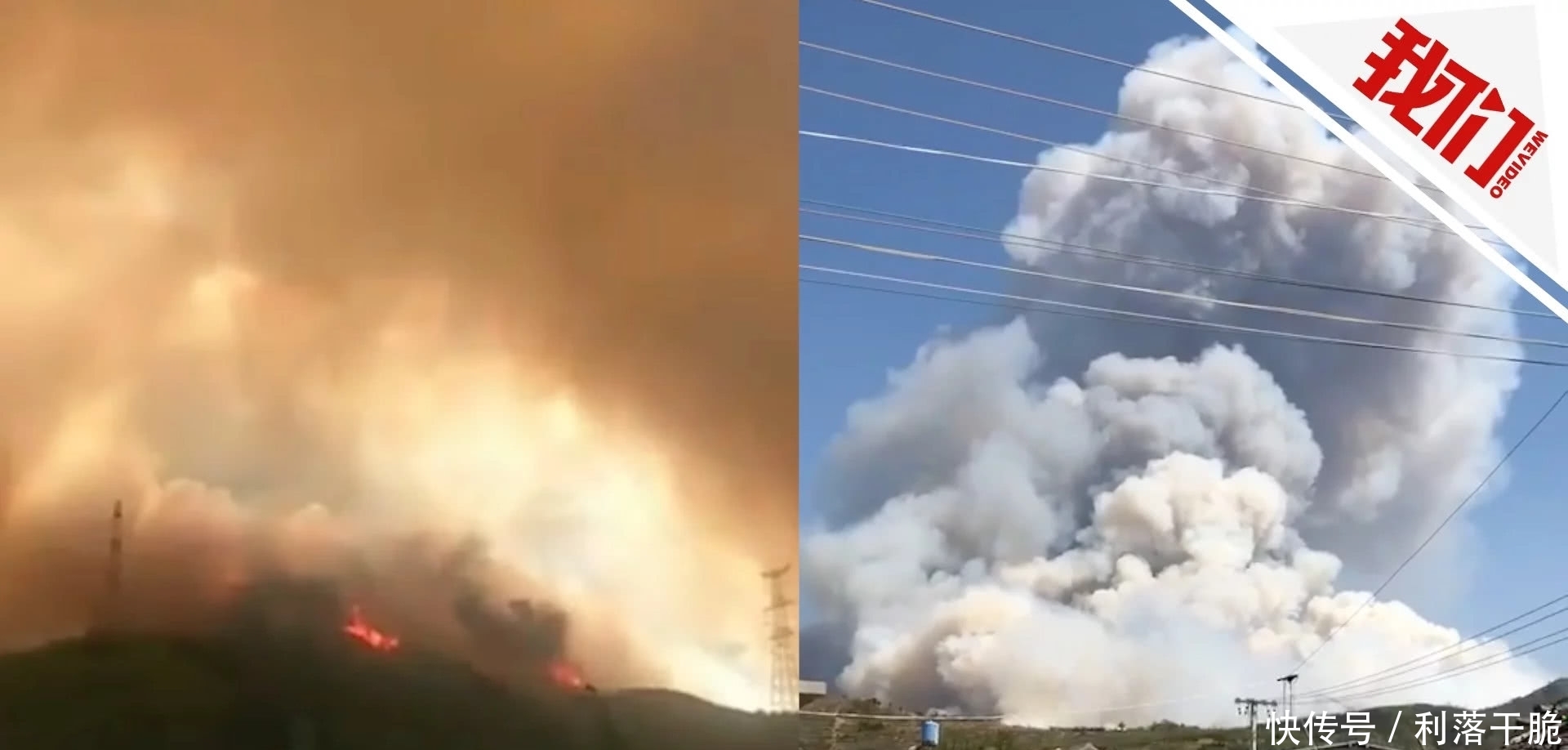 山东栖霞突发山火无人员伤亡,原因正在调查,网