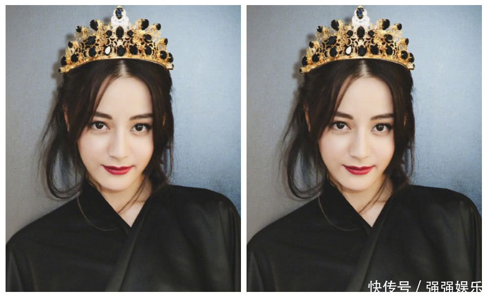 关晓彤和迪丽热巴戴皇冠,女孩和女王的差别一