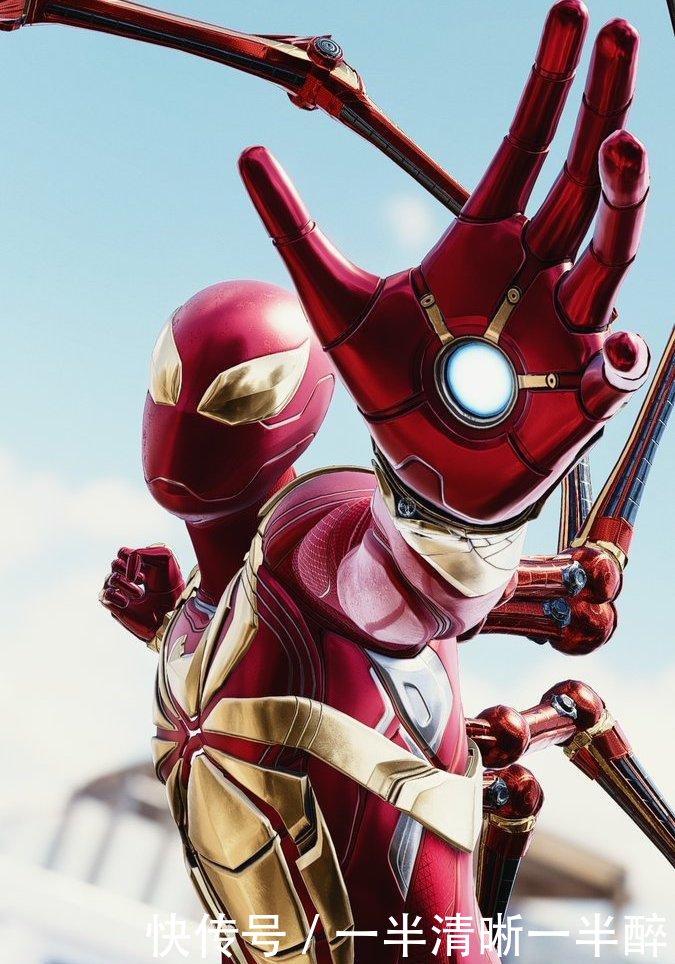 《复联4》蜘蛛侠战甲再次升级, 全新造型太亮