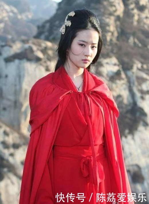 6位当红女星的古装红衣造型, 迪丽热巴美艳, 刘