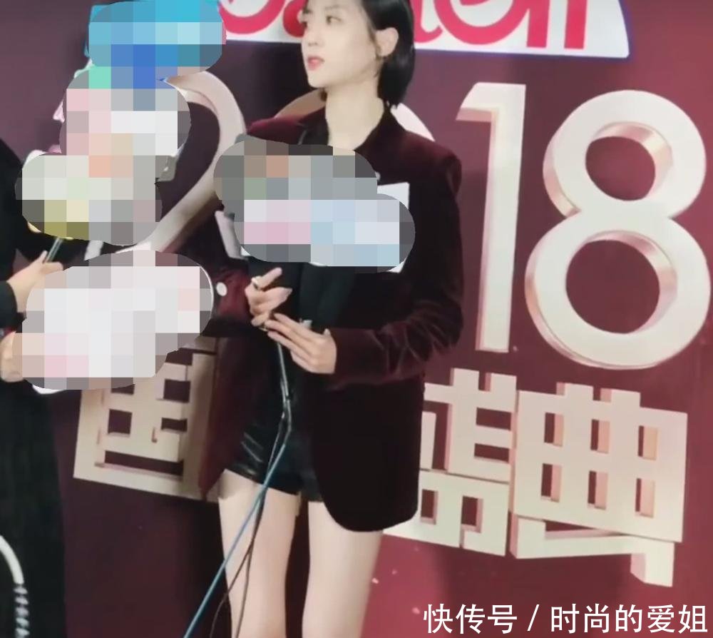 李溪芮接受采访, 摄影师角度刁钻, 真实腿型