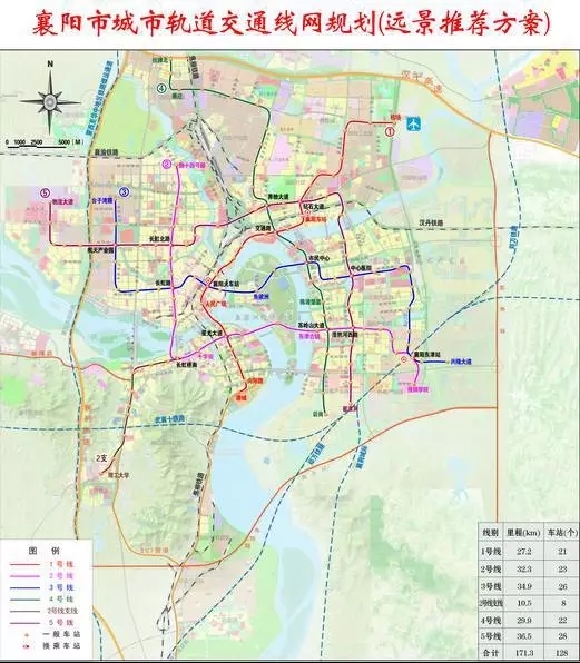 1号线:机场路东端的襄阳机场→襄城区梅园路的汉唐大道路口.全长27.