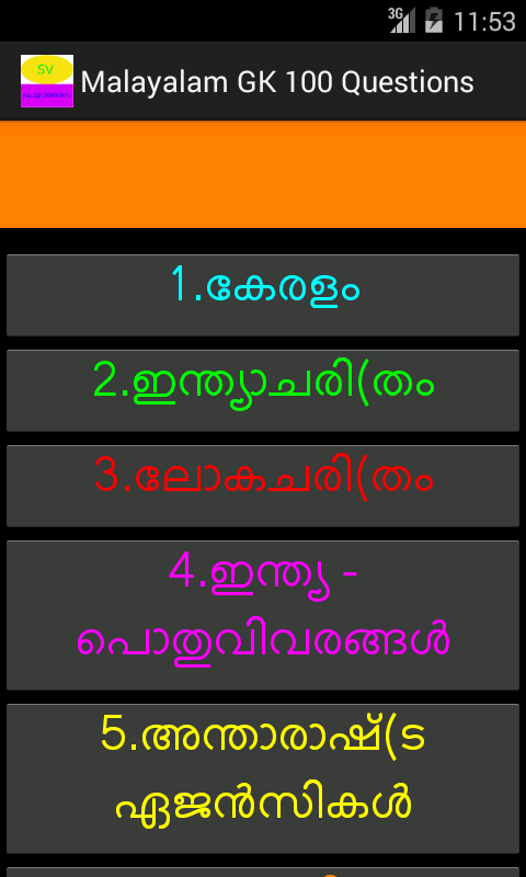 Malayalam GK General Knowledge截图18