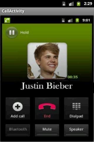 贾斯汀比伯电话截图1