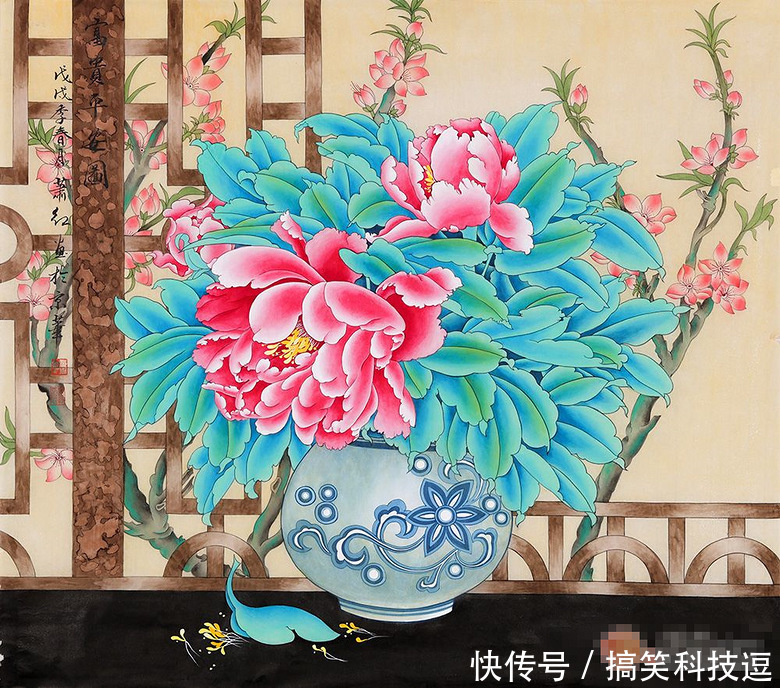 萧红手绘故事国画欣赏,牡丹女人的v故事之间水墨a故事情趣内衣艺术图片
