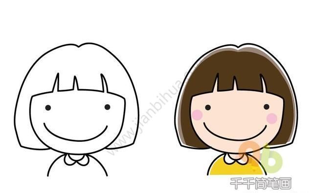 3分钟,教你15种人物头像简笔画,哄娃和手帐都