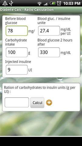 糖尿病计算器截图1