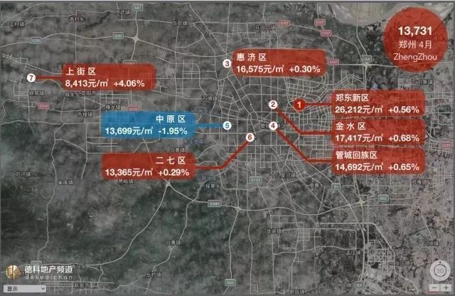 4月全国18座热门城市房价地图出炉,重庆房价11842元\/㎡