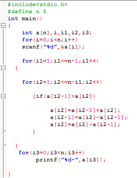 C语言冒泡排序问题_360问答