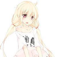 <em>扎</em>着两个黄色<em>辫子</em>,总是穿着白色t恤的卡通女孩