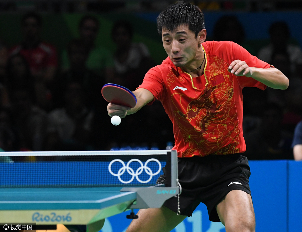 刘国梁说了啥让张继科上演逆转?张继科比赛现场曝光(组图)