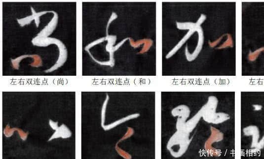 草书（今草）的基本笔画及其书写方法(转自网络)