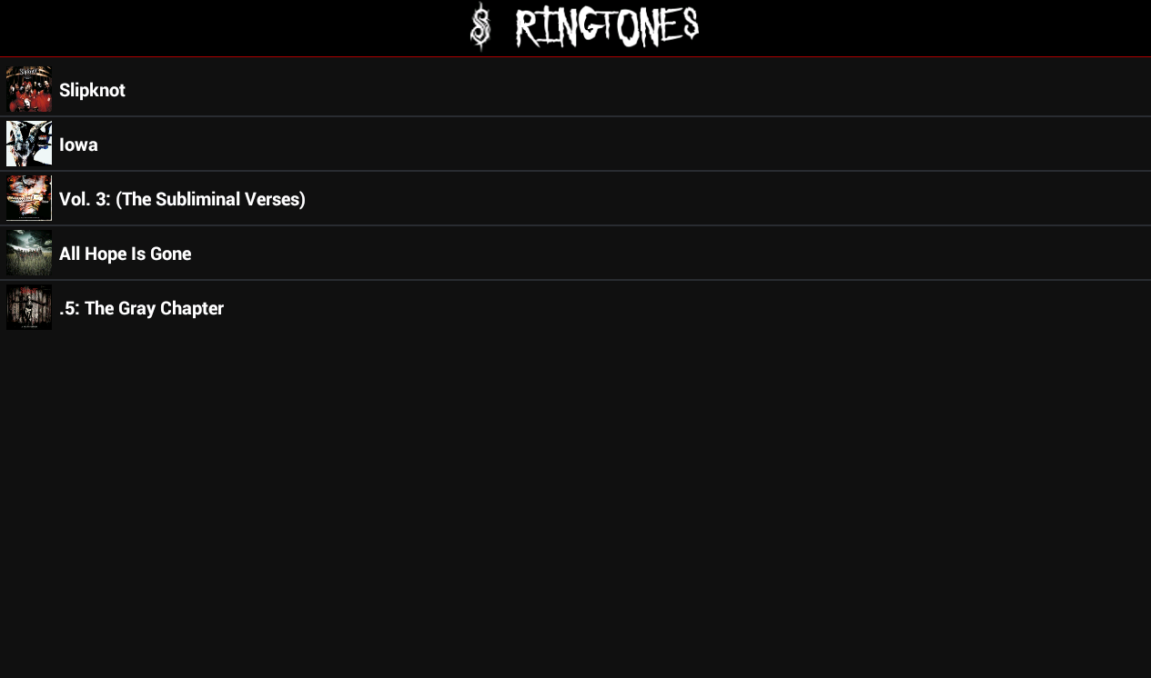 Slipknot Ringtones截图2