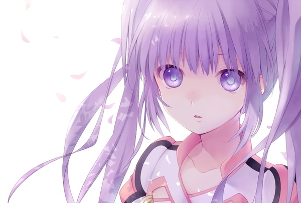 求紫发<em>紫眸</em>动漫<em>少女</em>图片