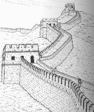 谁能给我一张关于长城的简笔画?_360问答