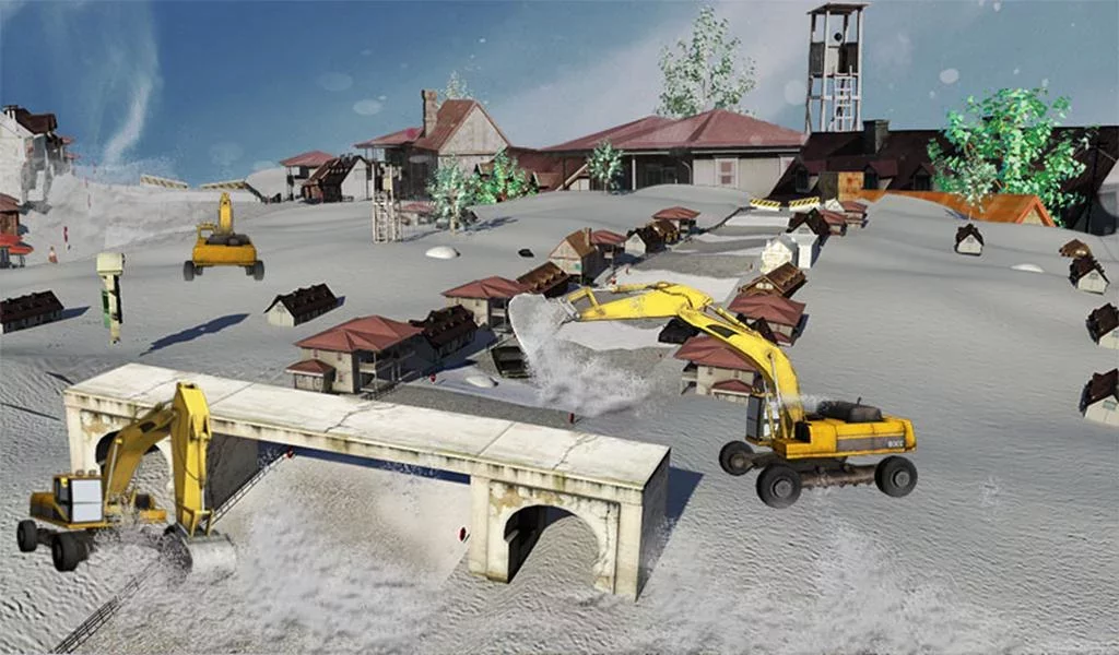 挖掘机扫雪机模拟器截图14