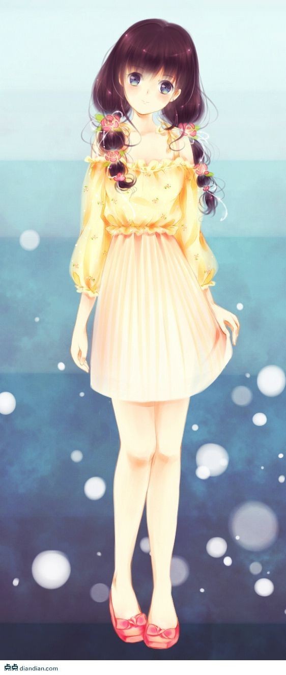 求黑发蓝瞳的<em>动漫女孩</em>图(一定得是黑发蓝瞳)_