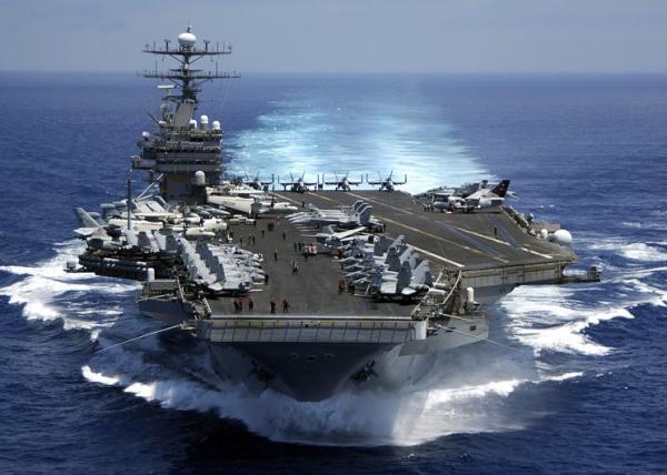 韩媒:美国航母或参加3月韩美联合军演